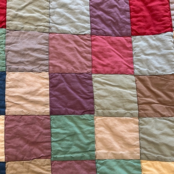 Garnet Hill Multicolor Patchwork Quilts Twin - 2 available - Picture 3 of 6